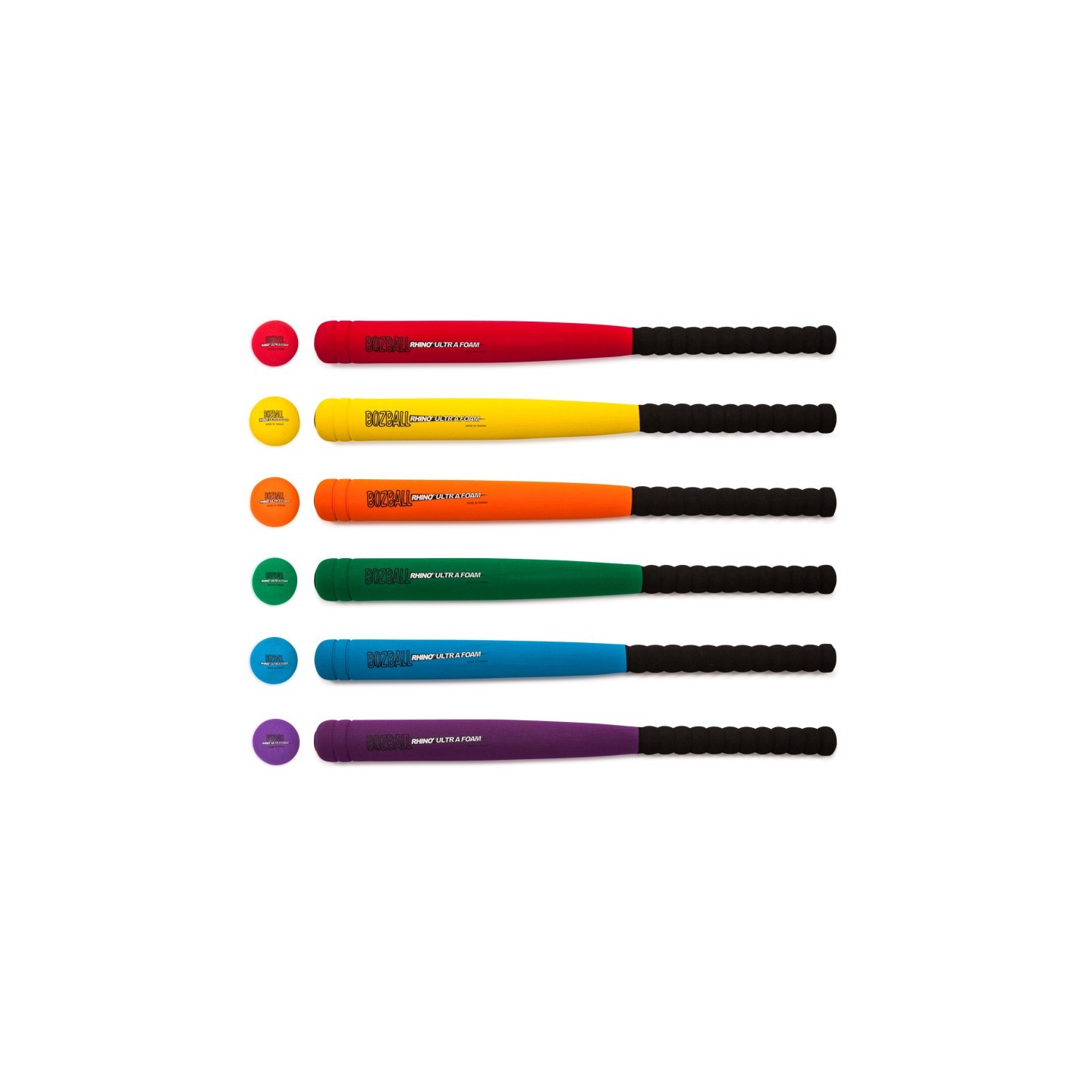 Champion Sports Rhino® Ultra Foam 29-Inch Bat & Ball Set, Set of 6