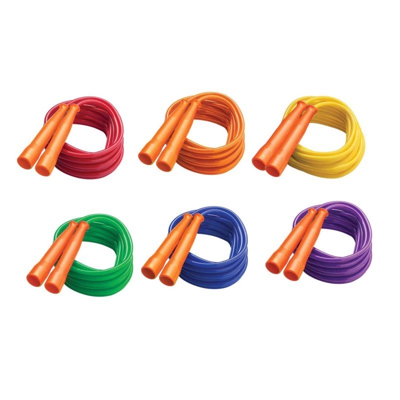 Champion Sports Licorice Speed Jump Rope, 16' with Orange Handles, Pack of 6