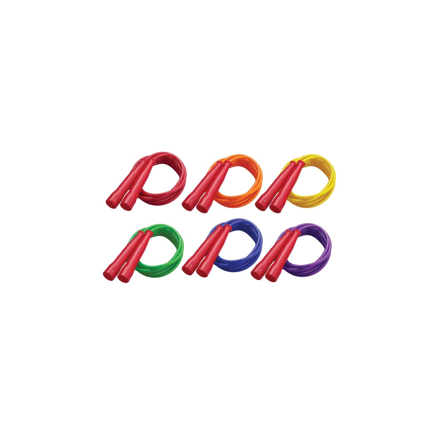 Champion Sports Licorice Speed Jump Rope, 7' with Red Handles, Pack of 6