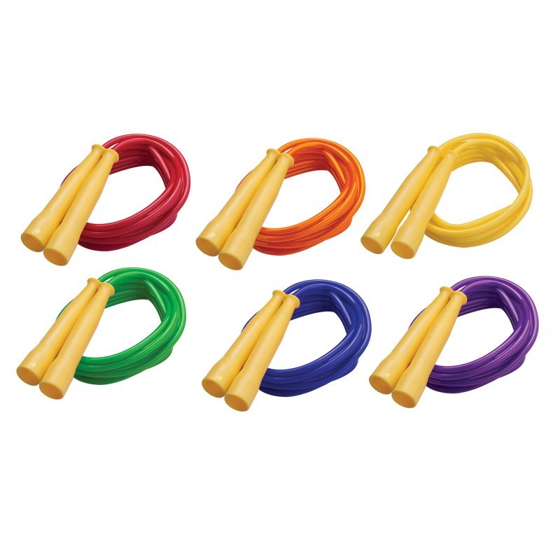 Champion Sports Licorice Speed Jump Rope, 8' with Yellow Handles
