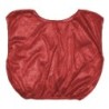 Champion Sports Practice Scrimmage Vest, Adult, Red, Pack of 12