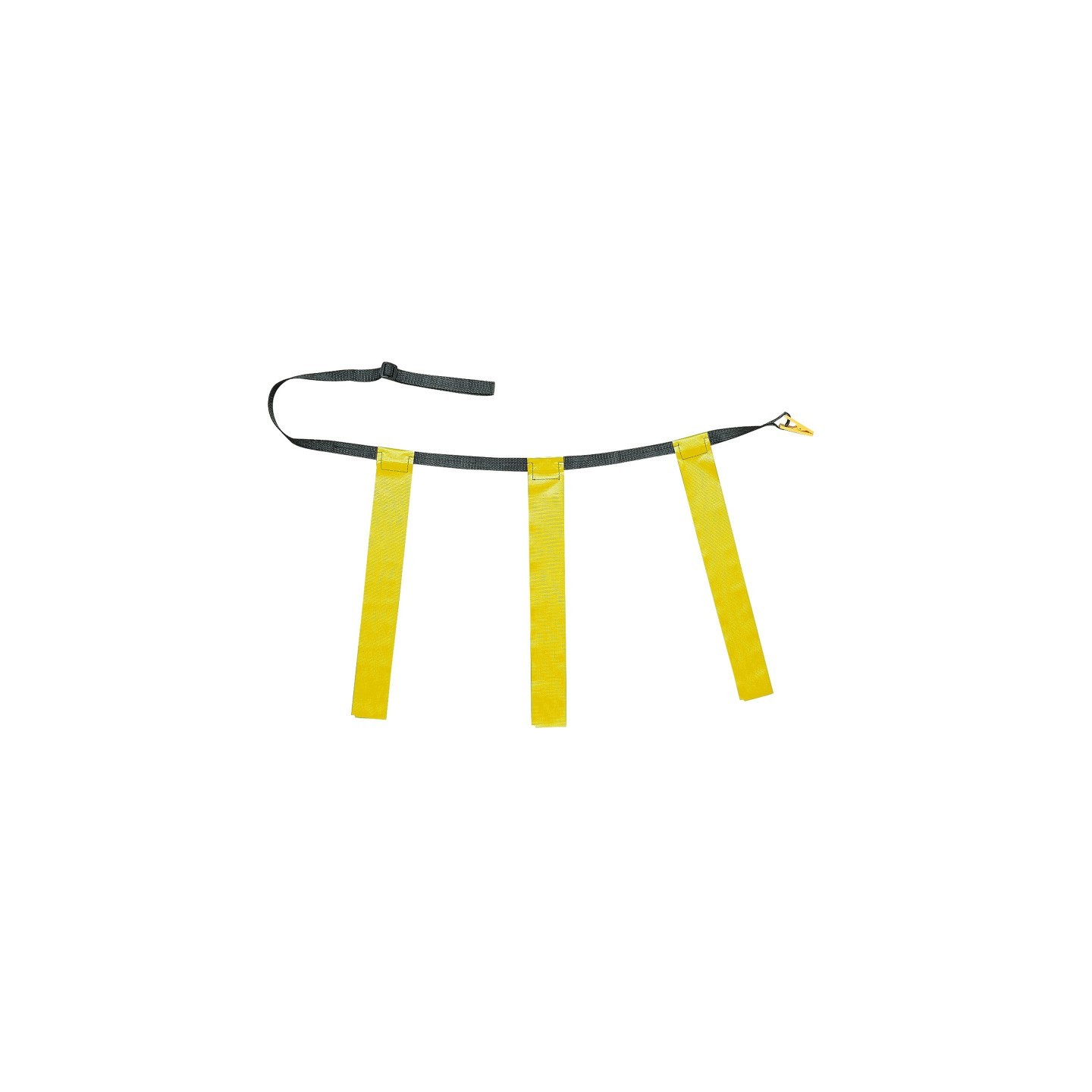 Champion Sports Triple Flag Football Set, Adult Size, Yellow, 32"-39", 12 per pack