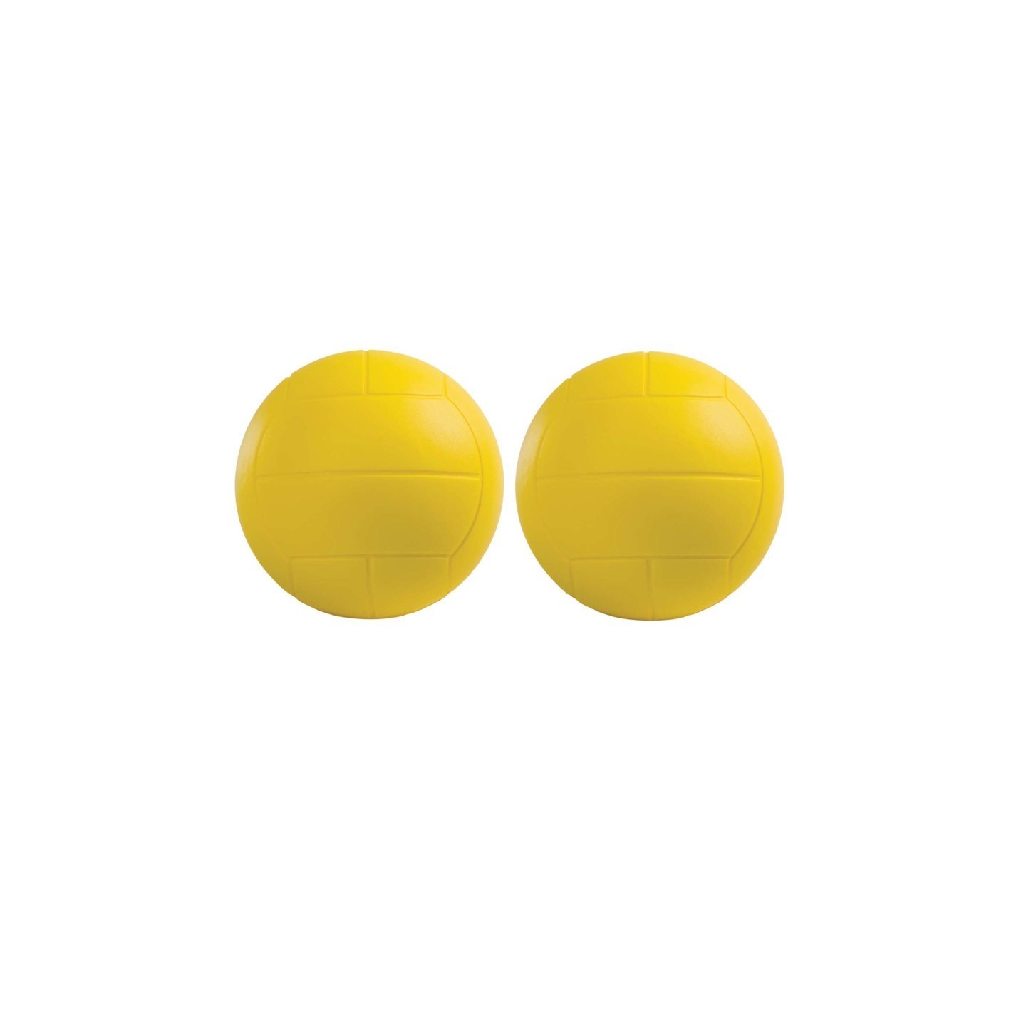 Champion Sports Coated Hi Density Foam Volleyball, Yellow, Pack of 2