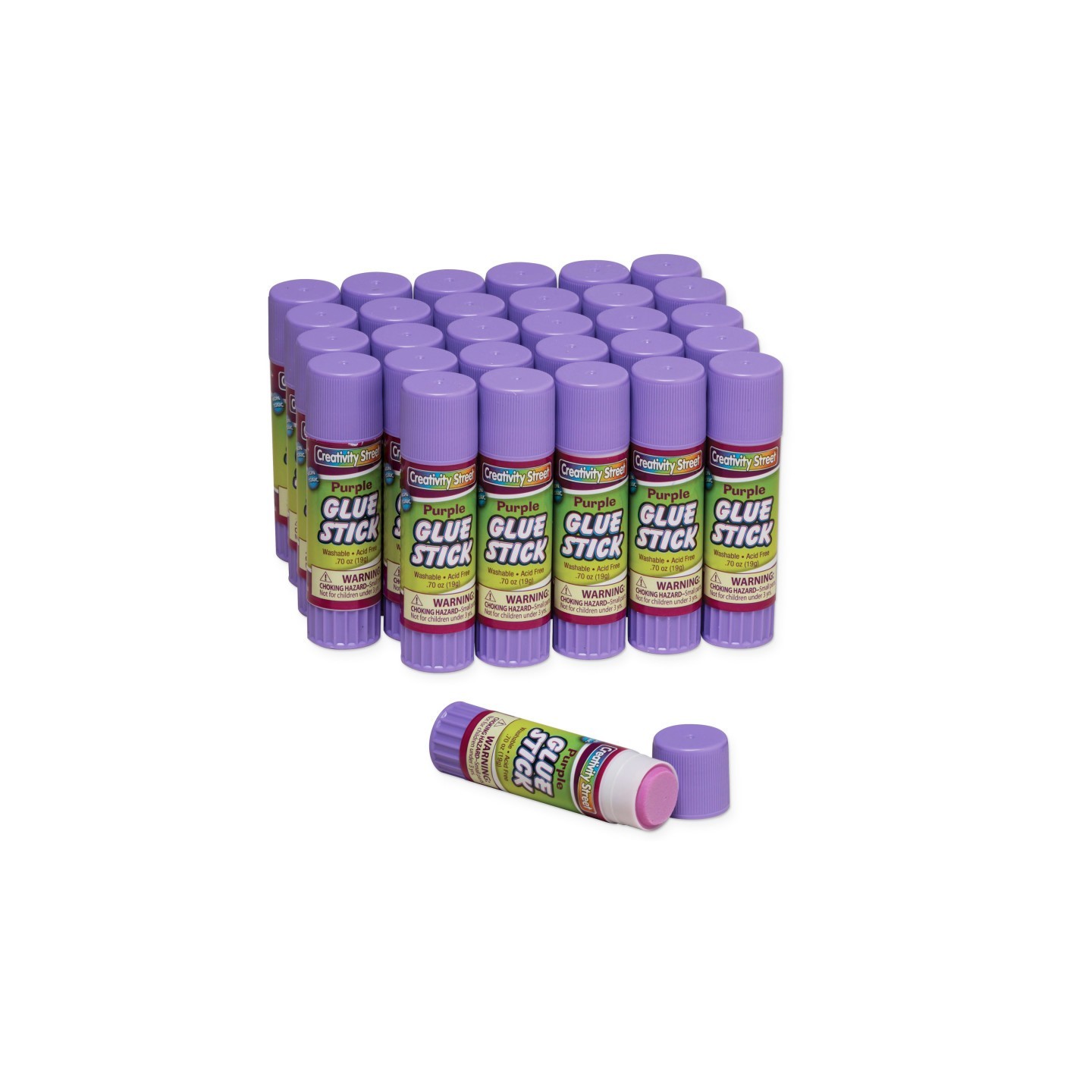Creativity Street® Glue Sticks, Purple, 0.70 oz., 30 Count