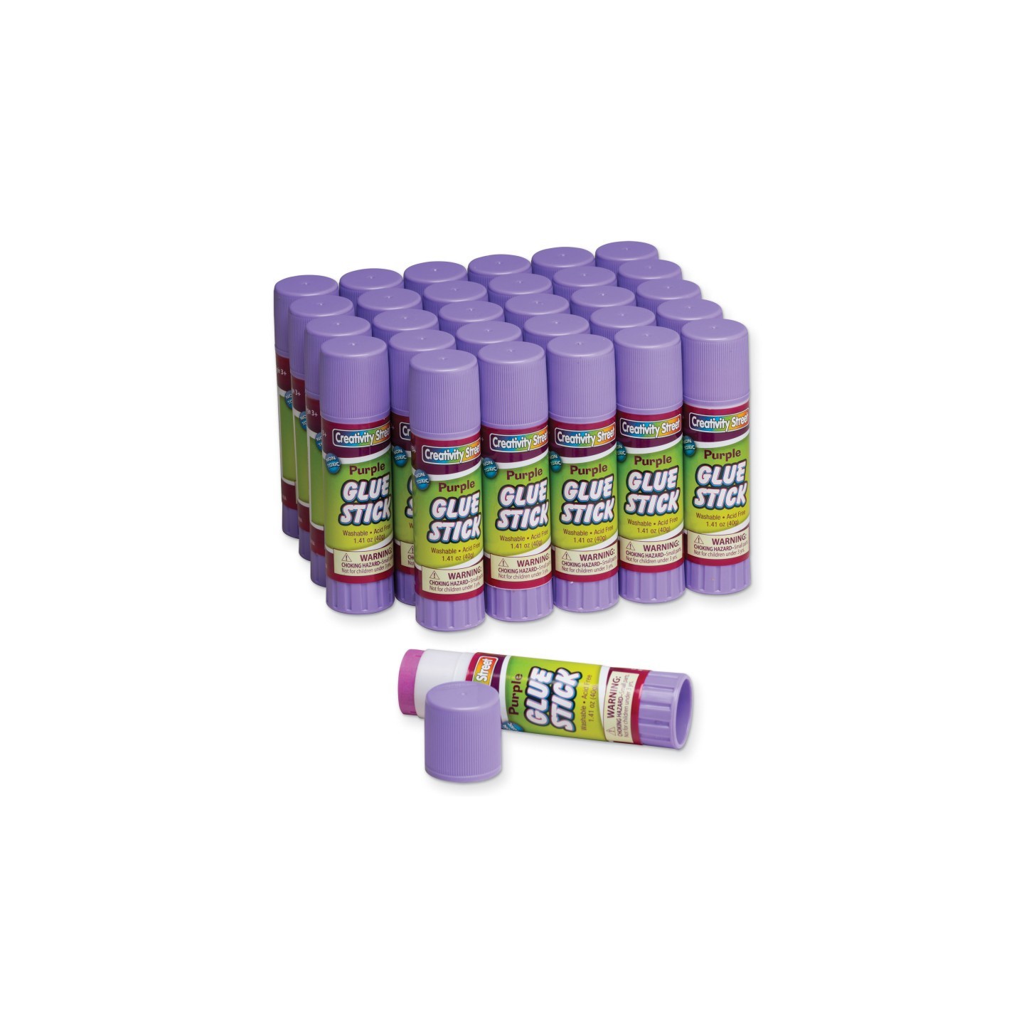 Creativity Street® Glue Sticks, Purple, 1.41 oz., 30 Count