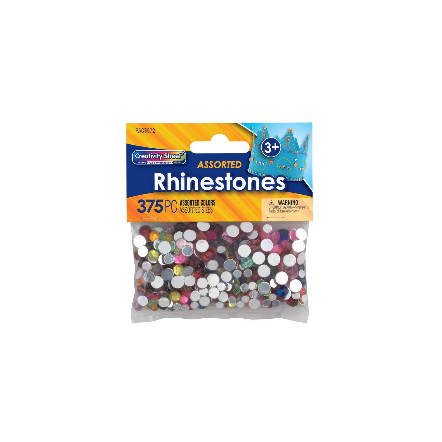 Creativity Street® Rhinestones, Assorted Colors, Assorted Sizes, 375 Pieces