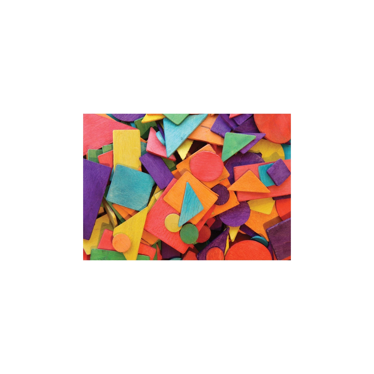 Creativity Street® Wood Geometric Shapes, 1/2" to 2", 200 Pieces