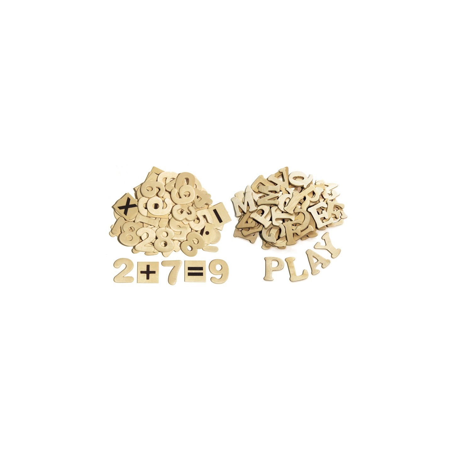 Creativity Street® Letters and Numbers, Natural Wood, 1.5", 200 Pieces