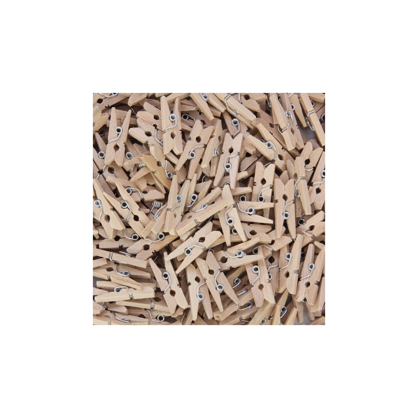 Creativity Street® Mini Spring Clothespins, Natural, 1", 250 Pieces