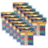Creativity Street® Regular Craft Sticks, Bright Hues Assorted, 4 1/2" x 3/8" x 2mm, 150 Per Pack, 12 Packs