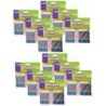 Creativity Street® Jumbo Craft Sticks, Bright Hues Assorted, 6" x .75", 100 Per Pack, 12 Packs