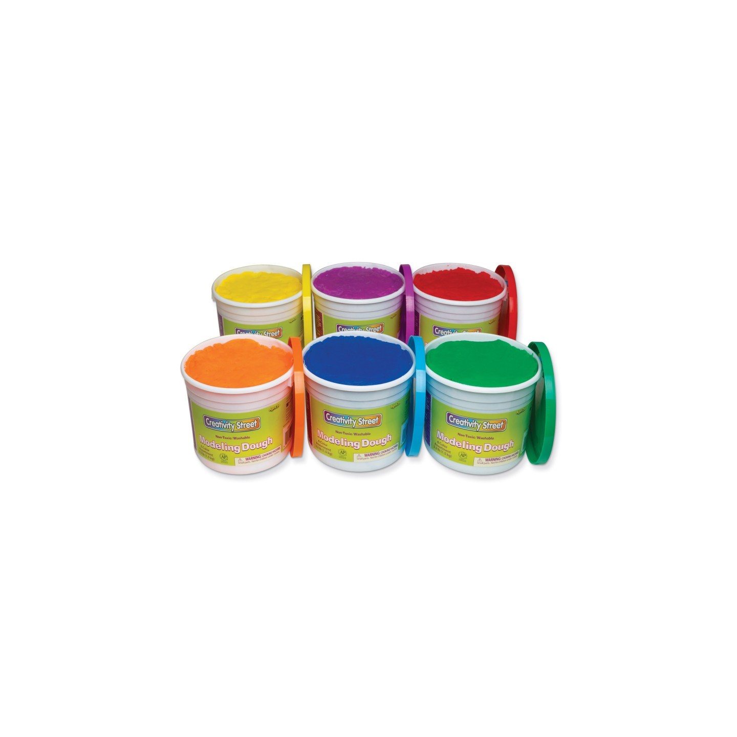 Creativity Street® Modeling Dough, 6 Assorted Colors, 3.3 lb. Per Color, 6 Pieces