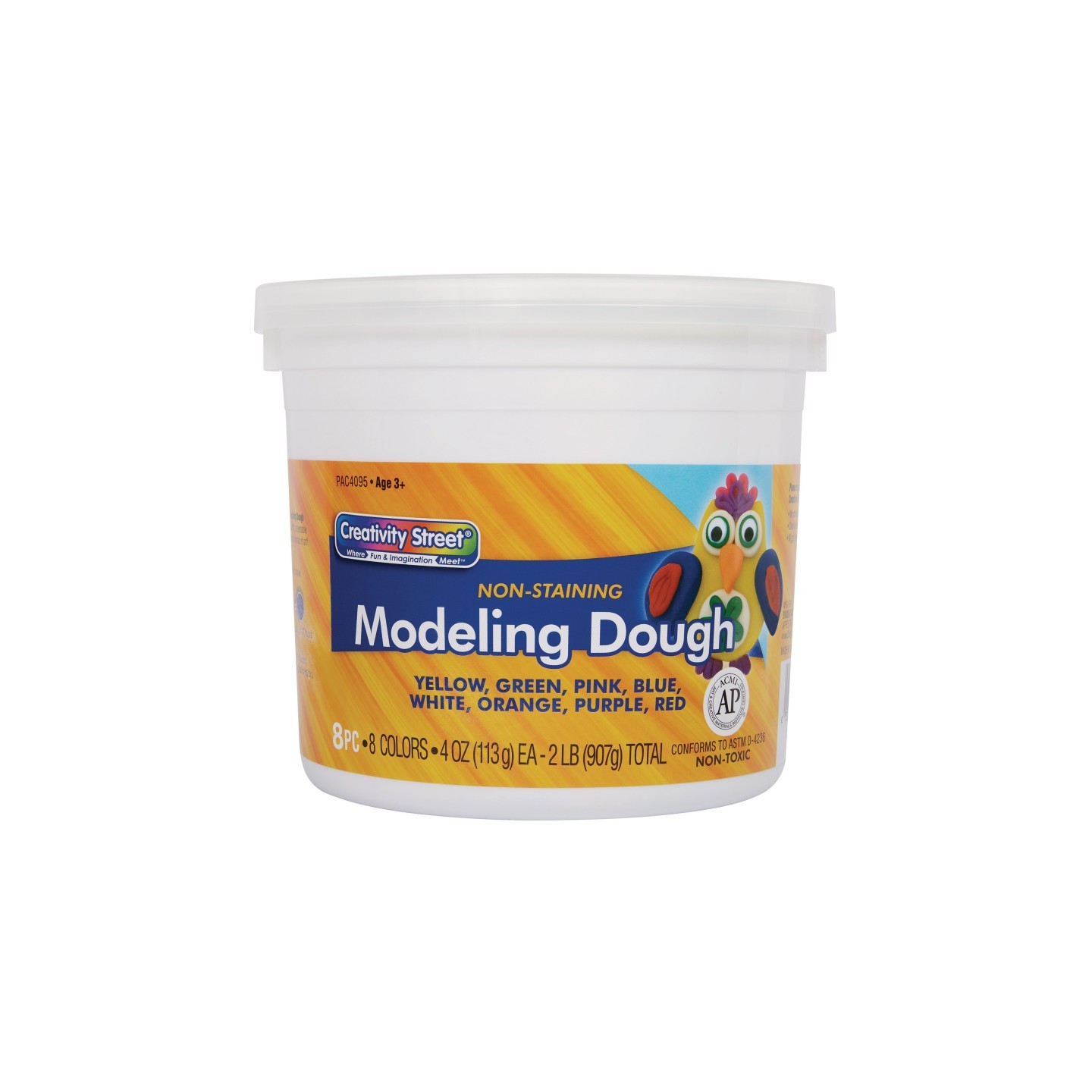 Creativity Street® Modeling Dough, 8 Assorted Colors, 4 oz. Per Piece, 8 Pieces