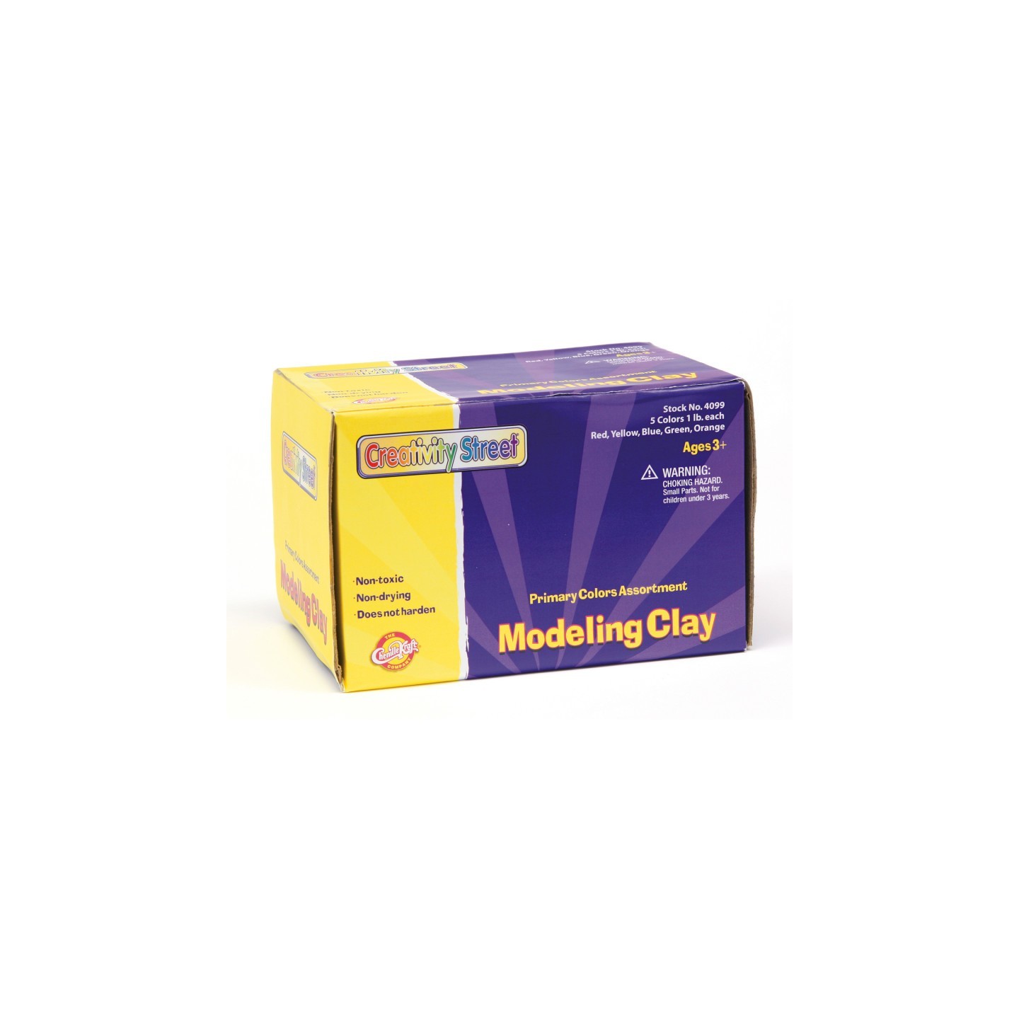 Creativity Street® Modeling Clay, 5 Primary Color Assortment, 5 sticks, 5 lbs. Total