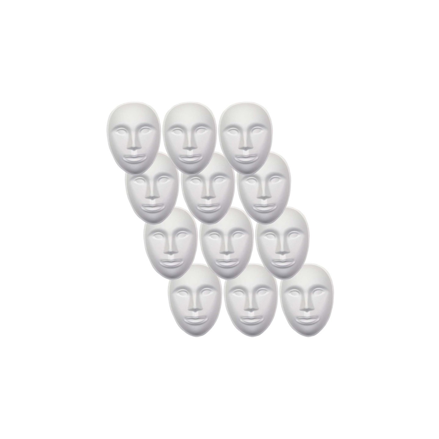 Creativity Street® Paperboard Mask, Face, 8" x 5-3/4", Pack of 12