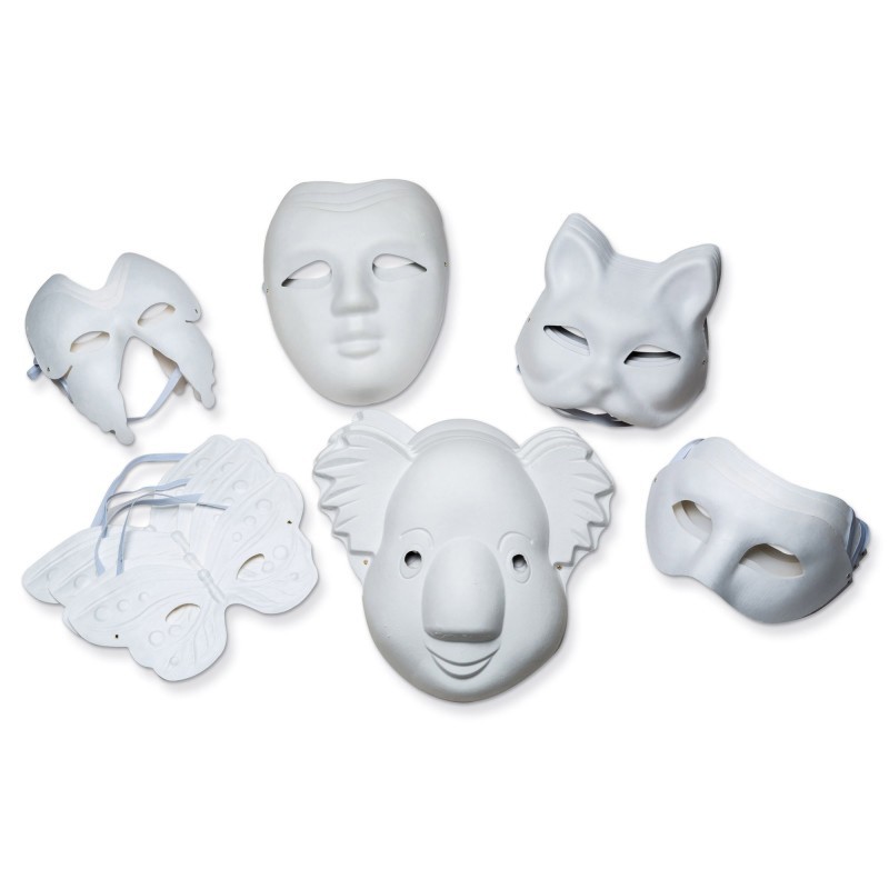 Creativity Street® Paperboard Masks, Classroom Pack, Assorted Sizes, 24 Pieces