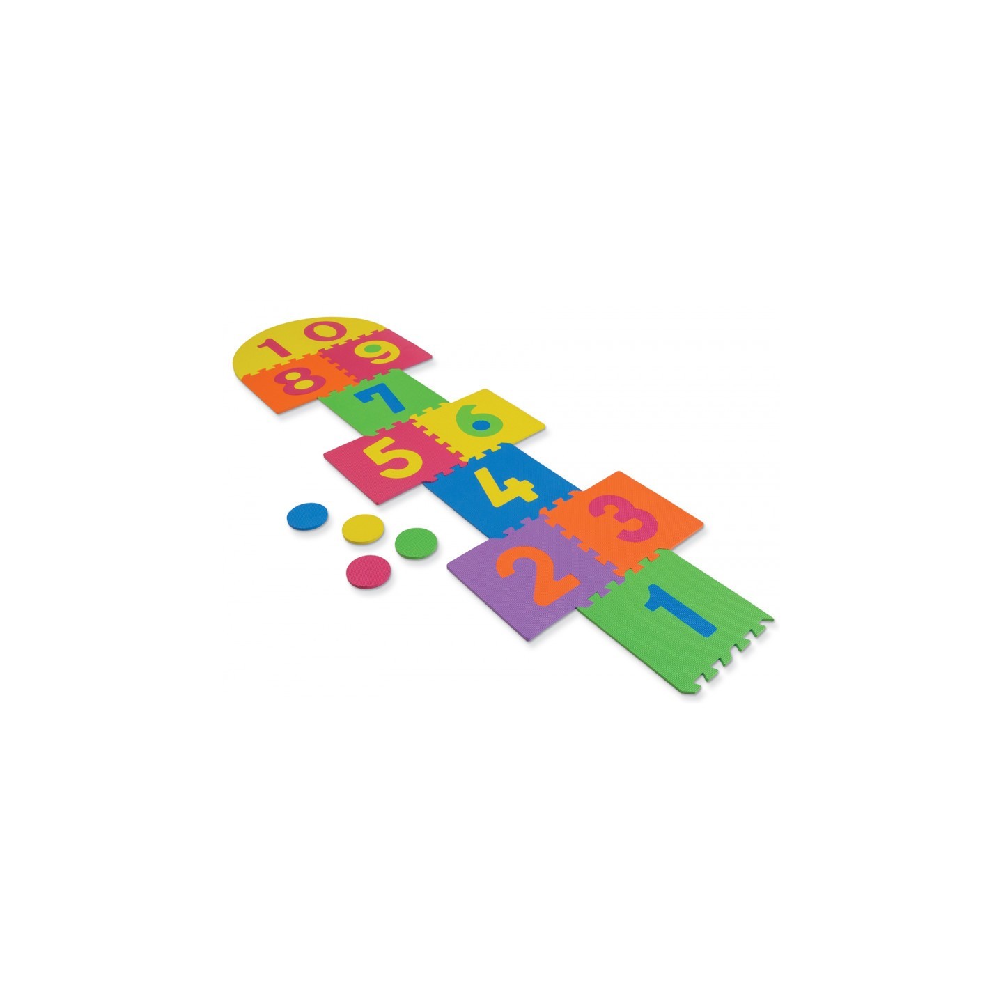 WonderFoam® Hopscotch Puzzle Mat, 12" x 12", 26 Pieces
