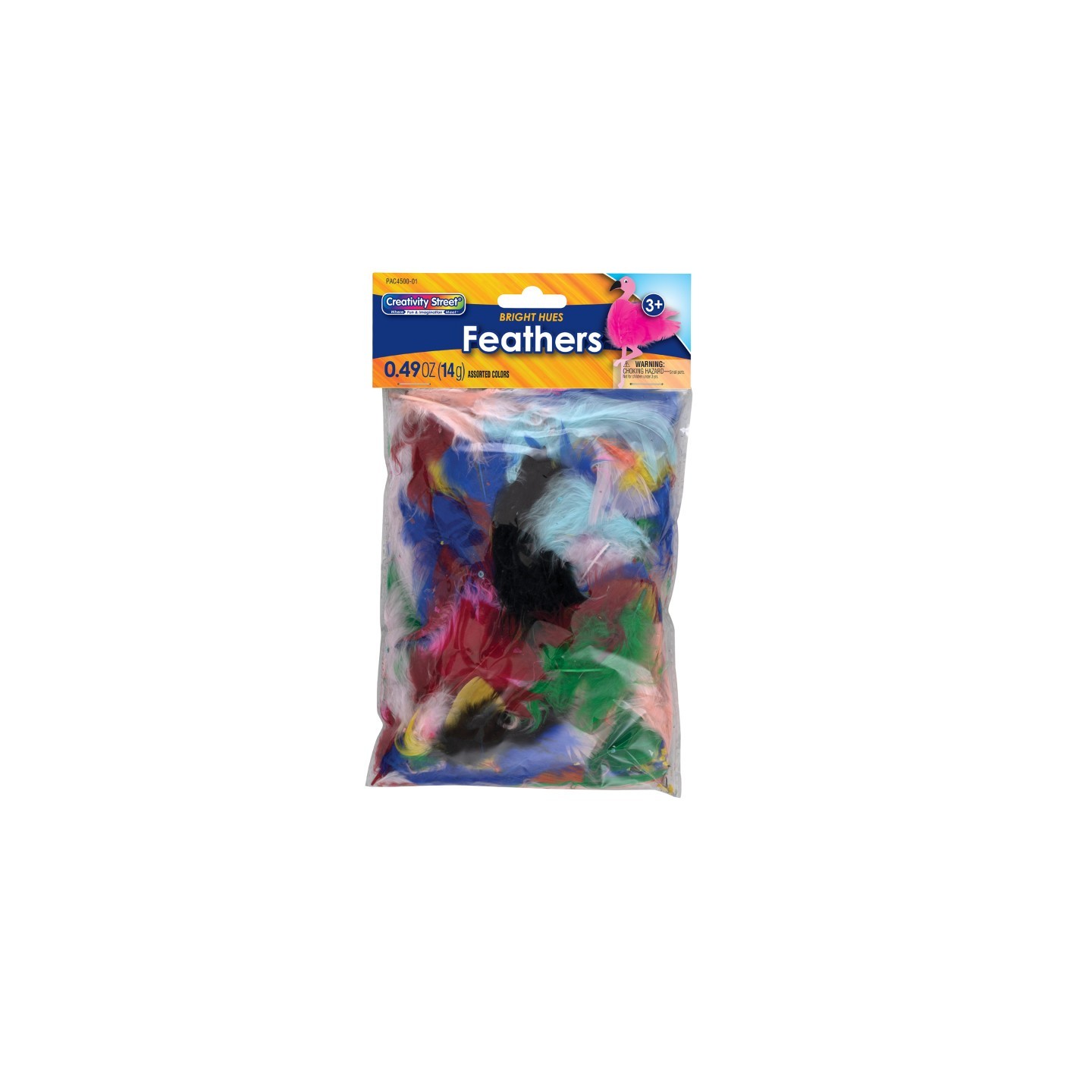 Creativity Street® Turkey Plumage Feathers, Assorted Bright Hues, Assorted Sizes, 14 grams