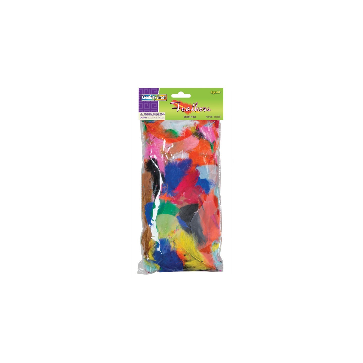Creativity Street® Turkey Plumage Feathers, Bright Hues Assorted, Assorted Sizes, 1 oz.
