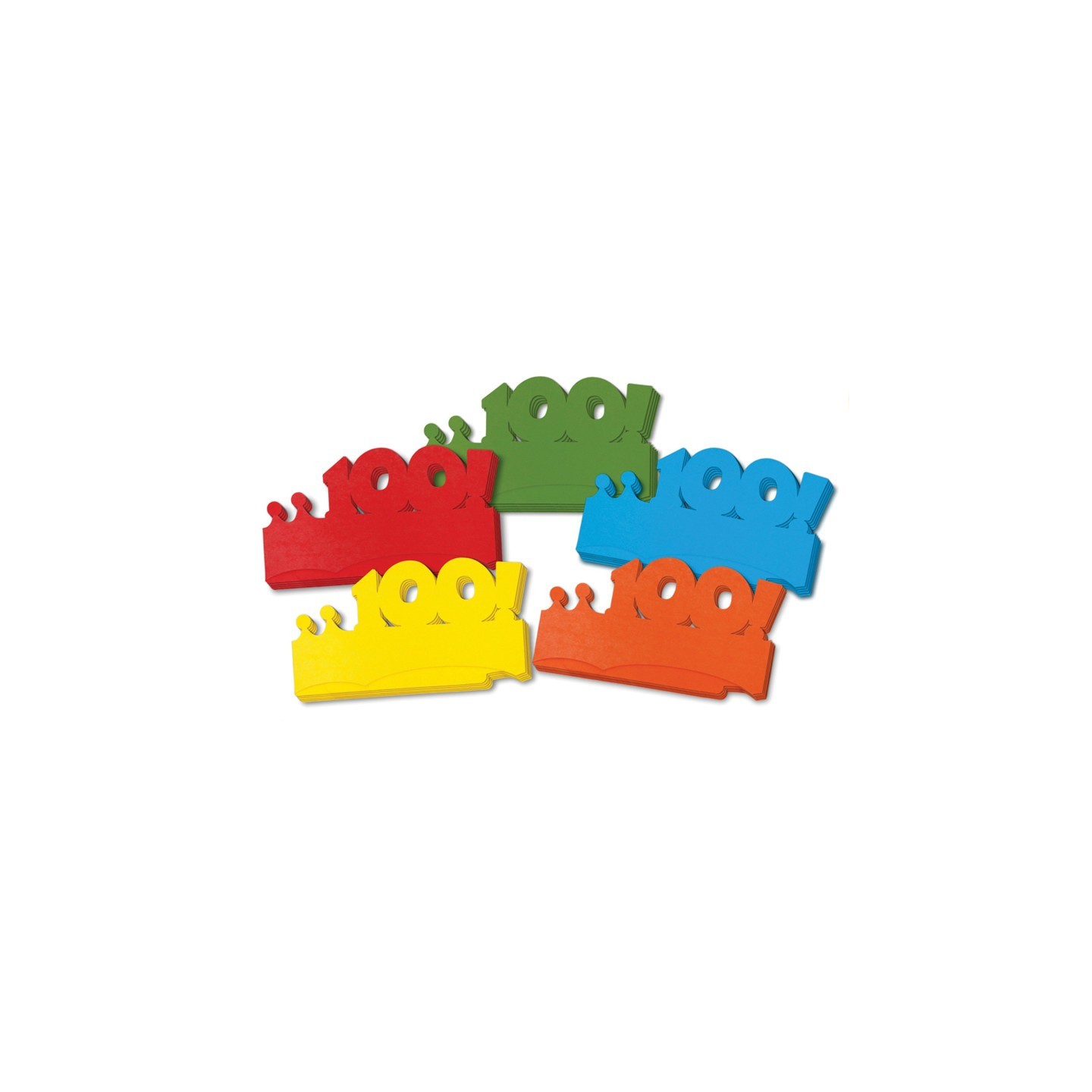 Creativity Street® 100 Days of School Paper Crowns, 4.5" x 24.75", 25 Pieces