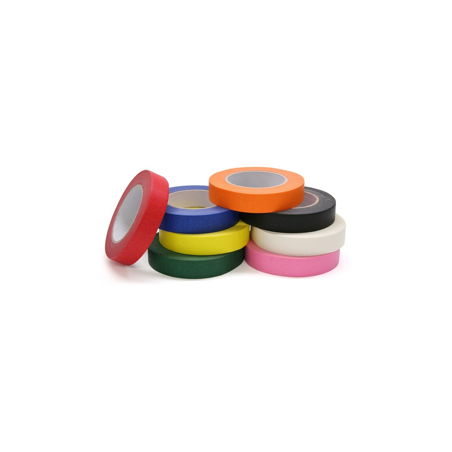 Creativity Street® Colored Masking Tape, 8 Assorted Colors, 1" x 60 Yards, 8 Rolls