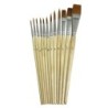 Creativity Street® Watercolor Brush Assortment, Natural Wood, Assorted Sizes, 12 Brushes