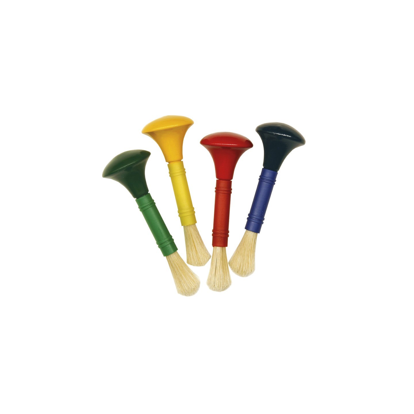 Creativity Street® Beginner Paint Brushes, Door Knob Handles, 4 Assorted Colors, 5" Long, 4 Brushes