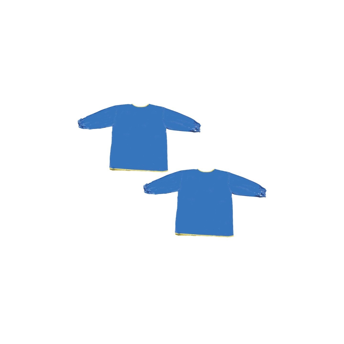Creativity Street® Long Sleeve Plastic Art Smock, Ages 3+, Blue, 22" x 18", Pack of 2