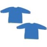 Creativity Street® Long Sleeve Plastic Art Smock, Ages 3+, Blue, 22" x 18", Pack of 2