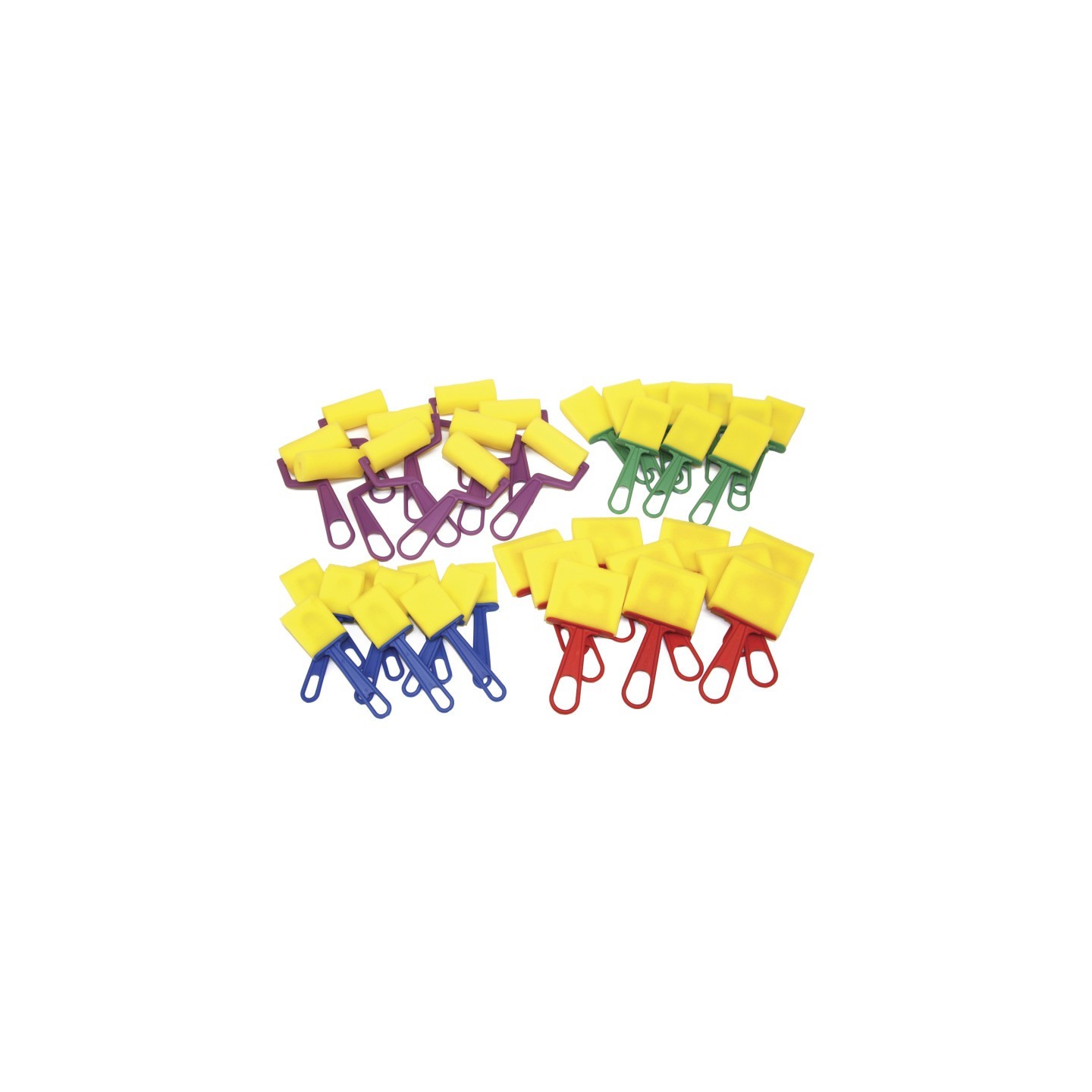 Creativity Street® Foam Brush Classroom Pack, Assorted Colors & Sizes, 40 Pieces
