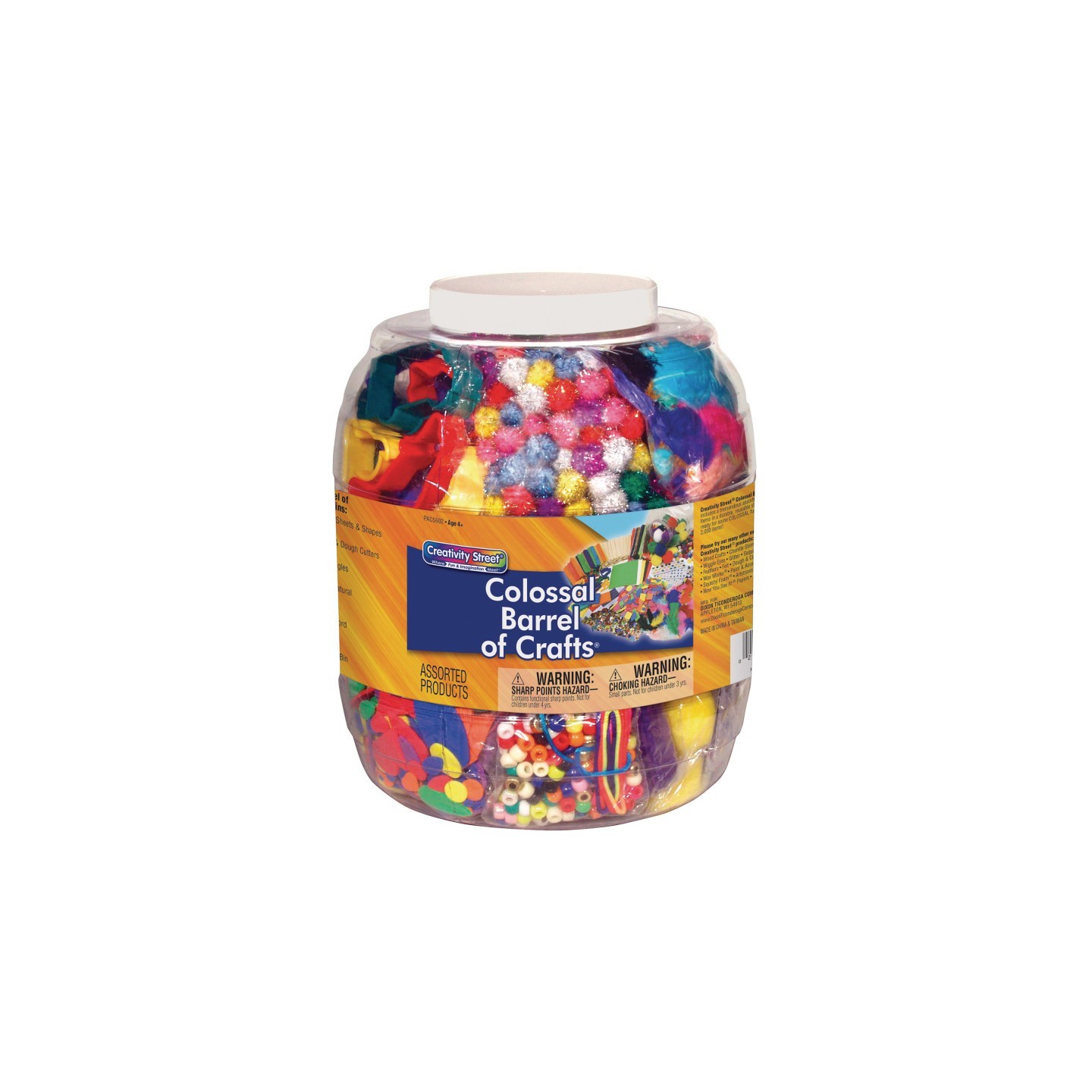 Creativity Street® Colossal Barrel of Crafts®, Assorted Colors & Sizes, 1 Kit