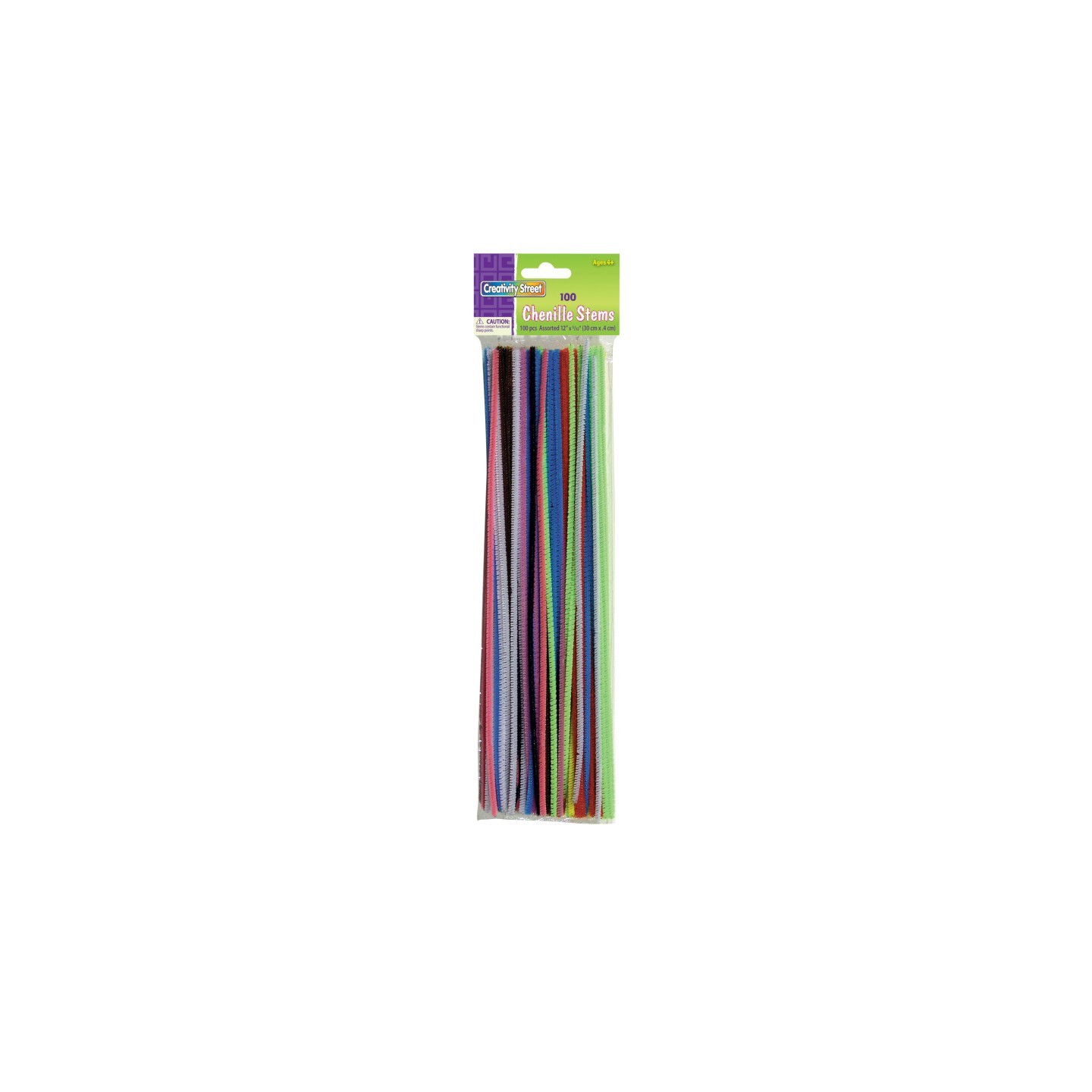 Creativity Street® Regular Stems, Assorted Colors, 12" x 4 mm, 100 Pieces