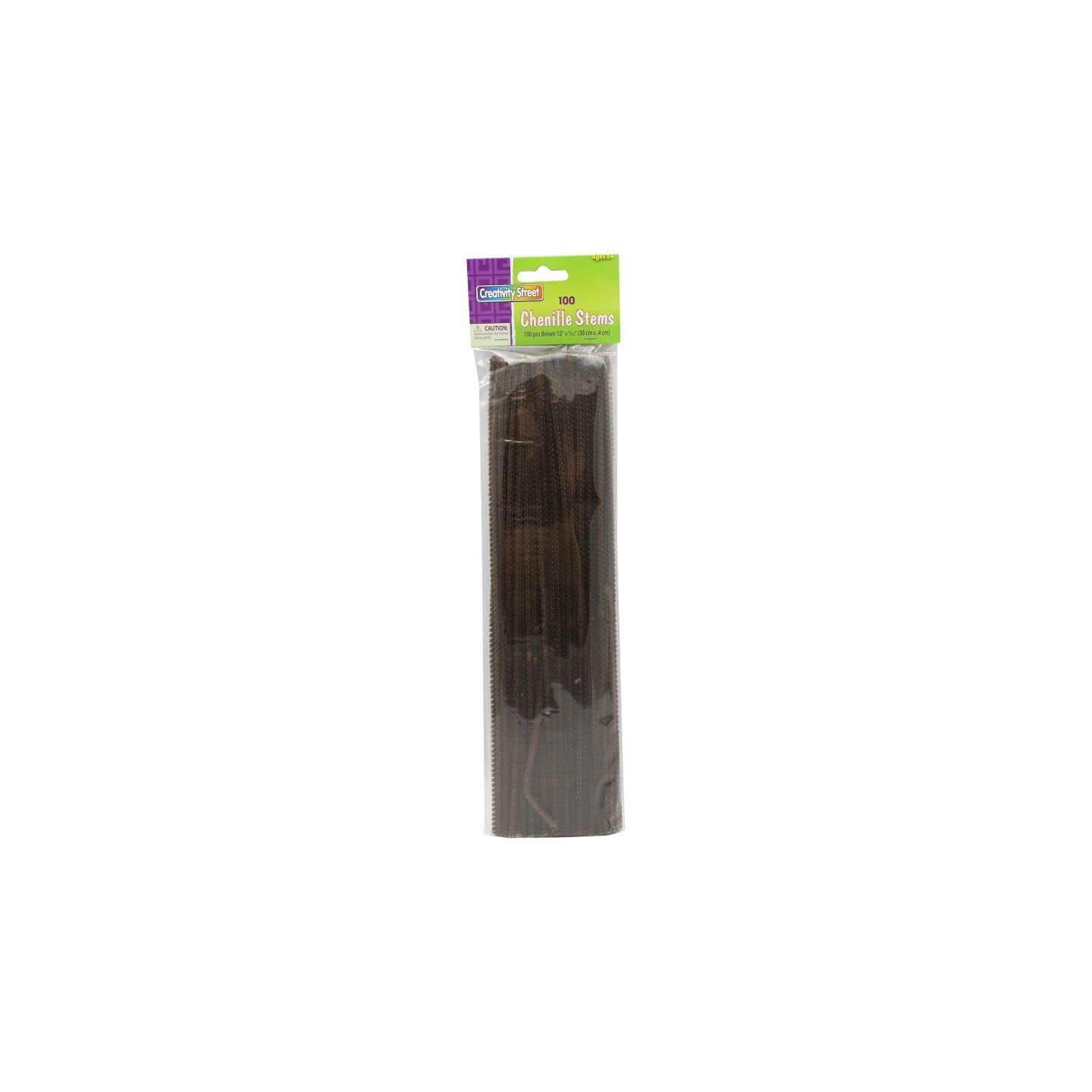 Creativity Street® Regular Stems, Brown, 12" x 4 mm, 100 Pieces