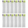 Creativity Street® Regular Stems, White, 12" x 4 mm, 100 Per Pack, 12 Packs