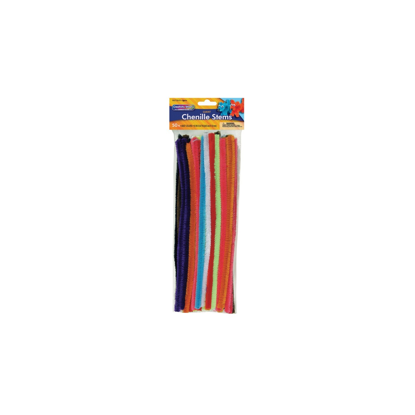 Creativity Street® Giant Stems, Assorted Colors, 12" x 12 mm, 50 Pieces