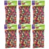 Creativity Street® Pom Pons, Color Splash, 1", 100 Per Pack, 6 Packs
