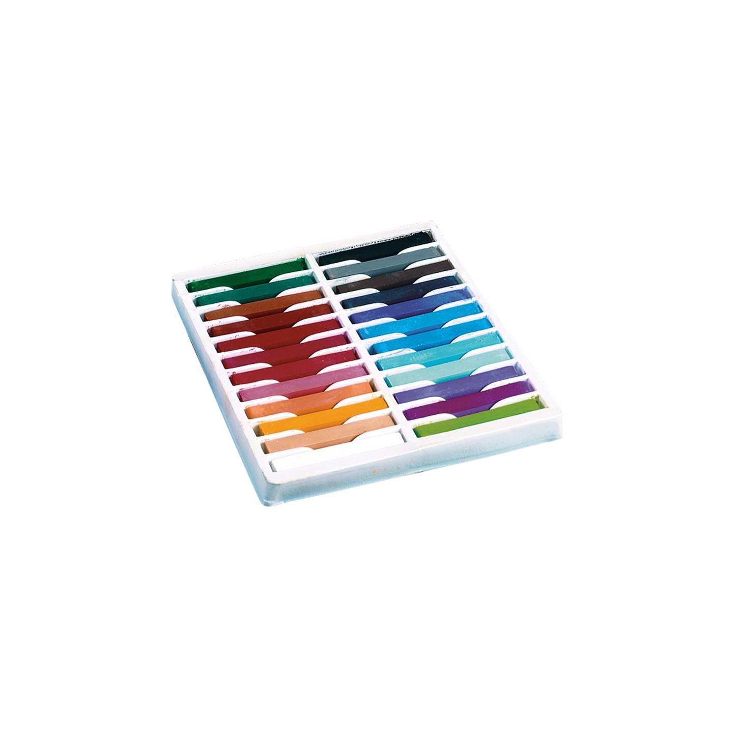 Creativity Street® Square Artist Pastels, 24 Assorted Colors, 2-3/8" x 3/8" x 3/8", 24 Pieces