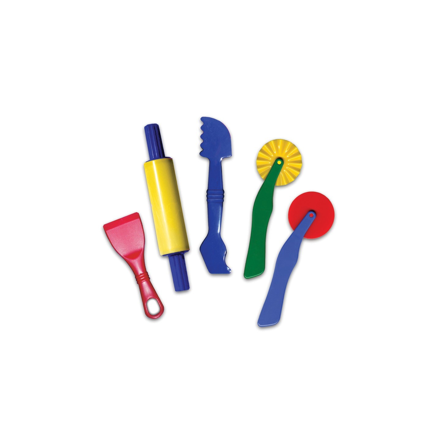 Creativity Street® Dough Tools, 5 Assorted Patterns, 5" to 8", 5 Pieces