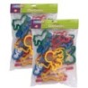 Creativity Street® Jumbo Dough & Clay Cutter Set with Rolling Pin, Assorted Shapes, Approx. 4", 20 Pieces Per Set, 2 Sets