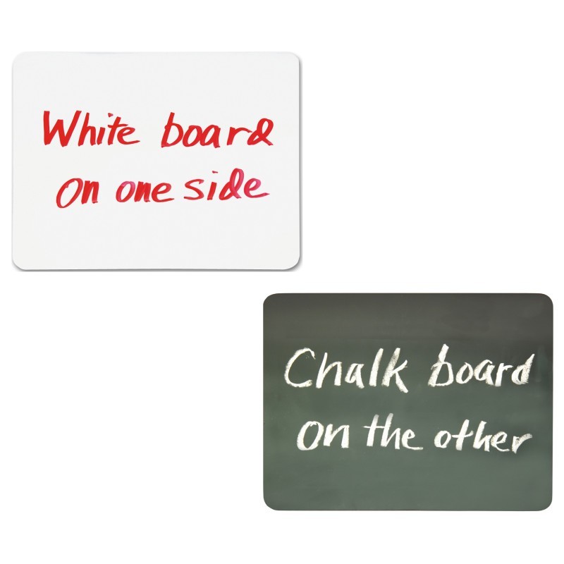 Pacon® Combo Board, 2-Sided, Chalk/Whiteboard, 9" x 12", 10 Boards