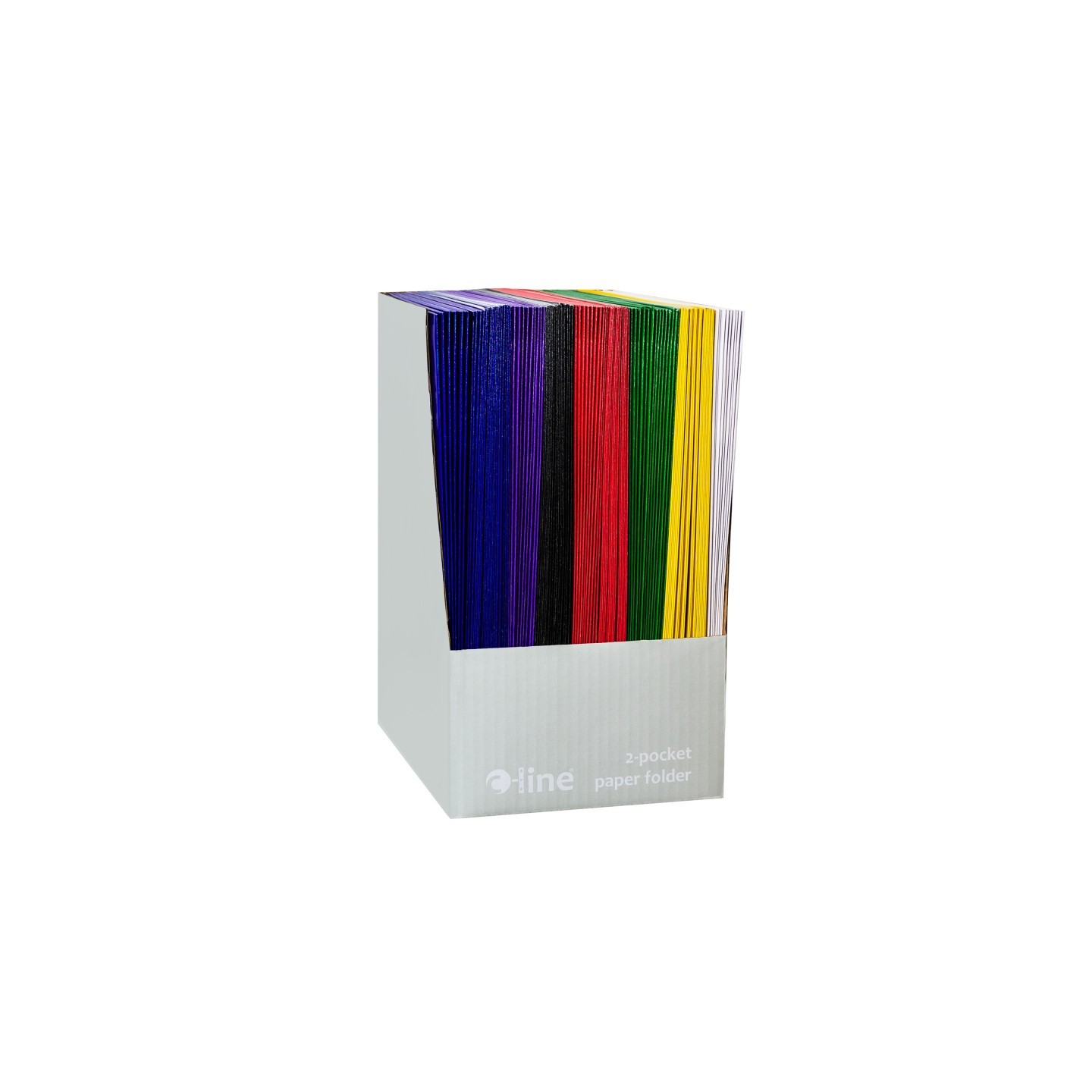 C-Line® Paper Portfolio Without Prongs, Assorted, Pack of 100