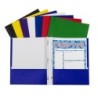C-Line® Two-Pocket Paper Portfolios with Prongs, Assorted Colors, Single