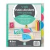 C-Line® 5-Tab Poly Index Dividers w/Slant Pocket, Asstd Colors