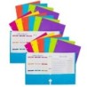 C-Line® 2-Pocket Laminated Paper Portfolio with 3-Hole Punch, Assorted, Pack of 18
