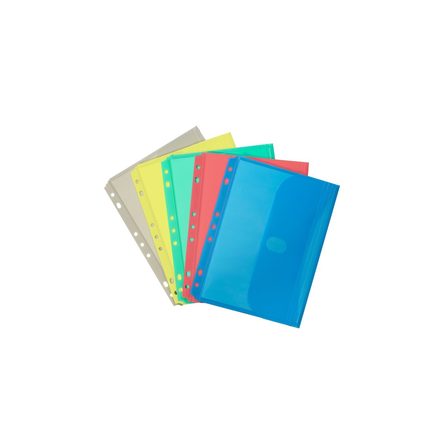 C-Line® Mini Size Binder Pocket, Side Loading, Assorted, 1 Each