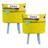 C-Line® Small Chair Cubbie™, 12", Sunny Yellow, Pack of 2