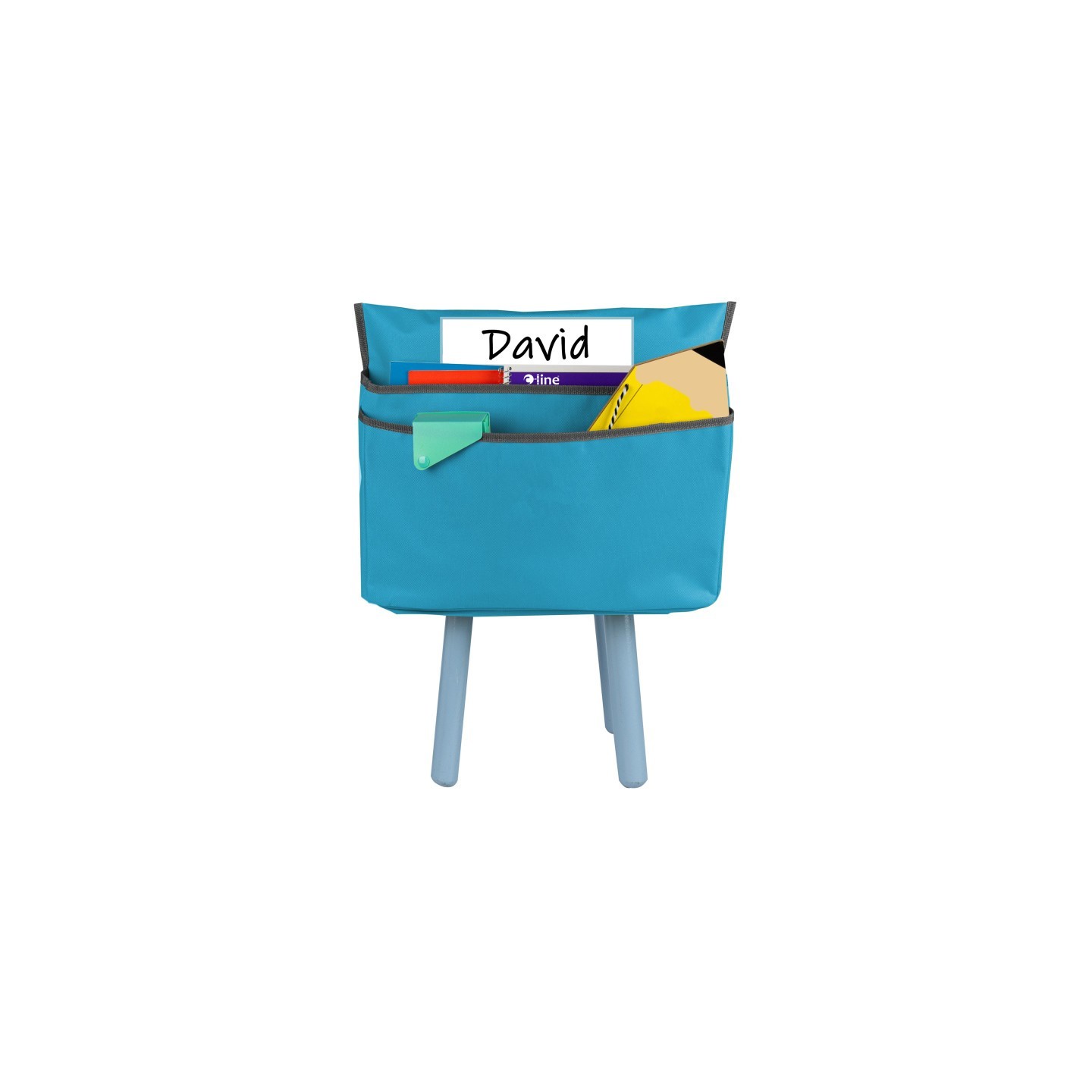 C-Line® Medium Chair Cubbie™, 15", Seaside Blue