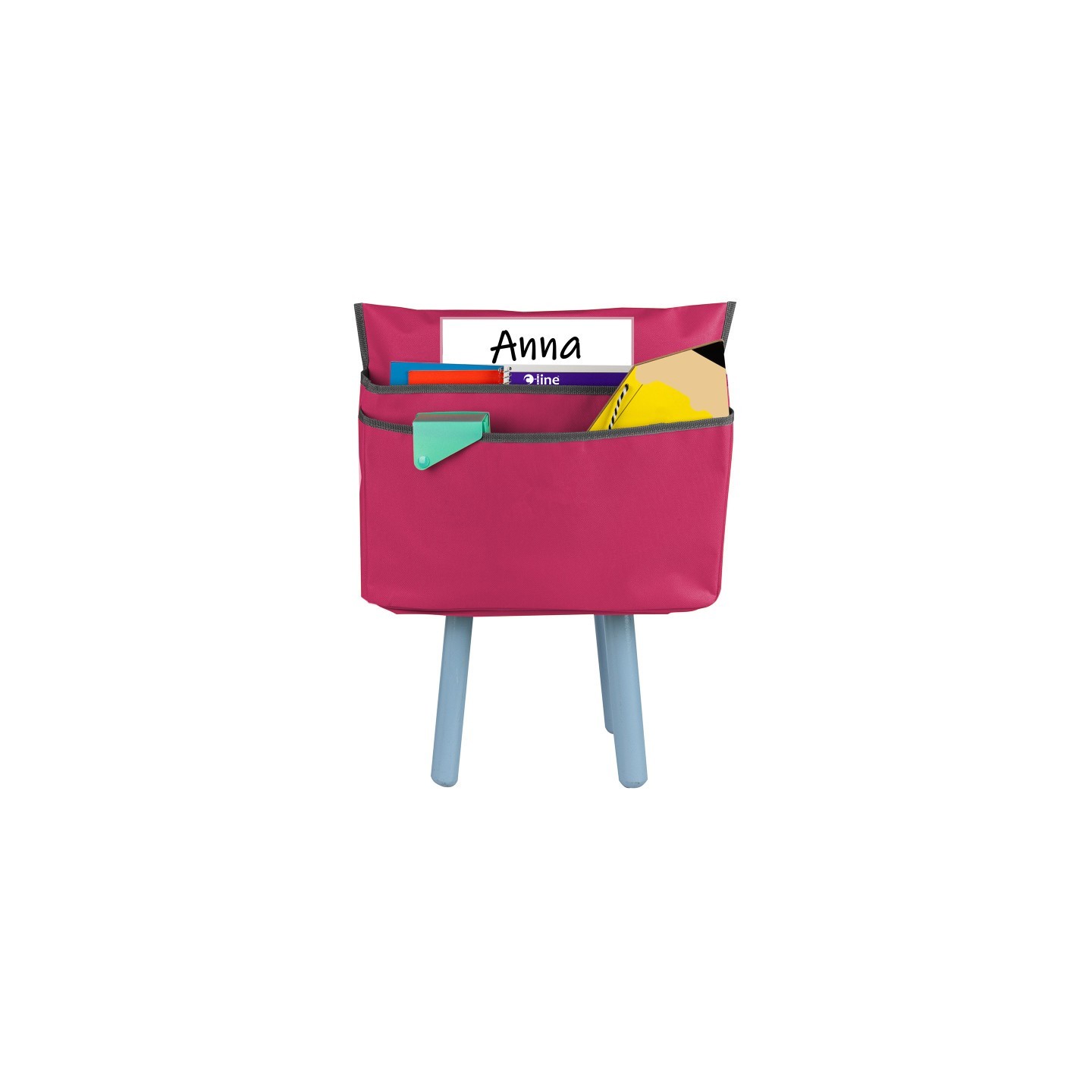 C-Line® Large Chair Cubbie™, 17", Sunset Red
