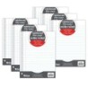 C-Line® Reinforced 3-Hole Punched, Filler Paper, Wide Rule, 10.5" x 8", 100 Sheets Per Pack, 6 Packs