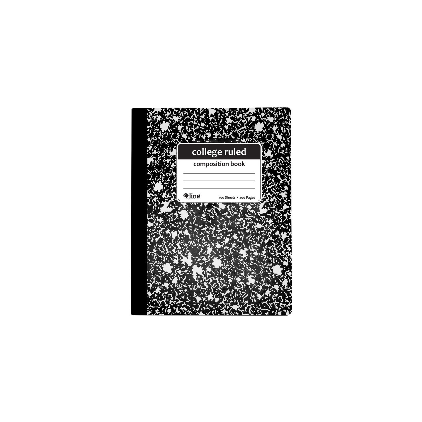 C-Line® Composition Notebook, 100 Page, College Ruled, Black Marble
